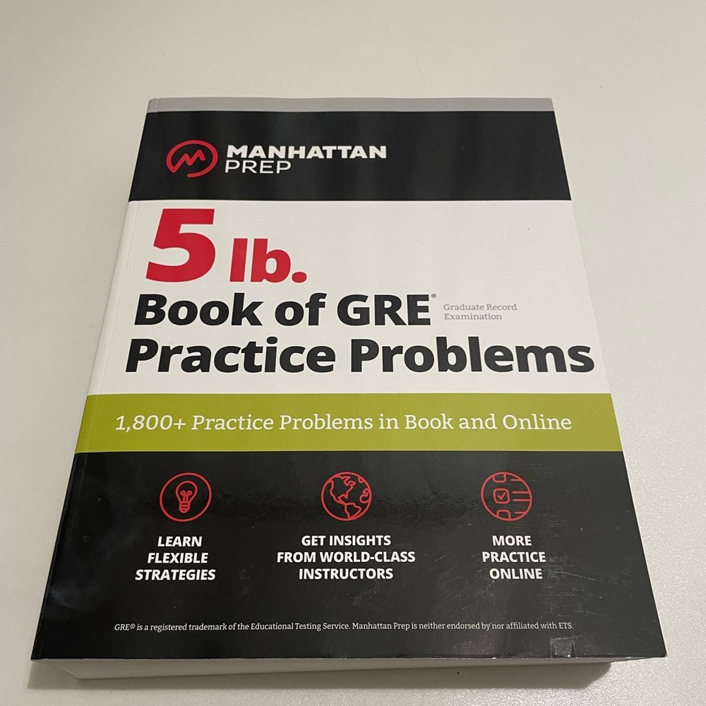 Manhattan Prep GRE Practice Problems Book